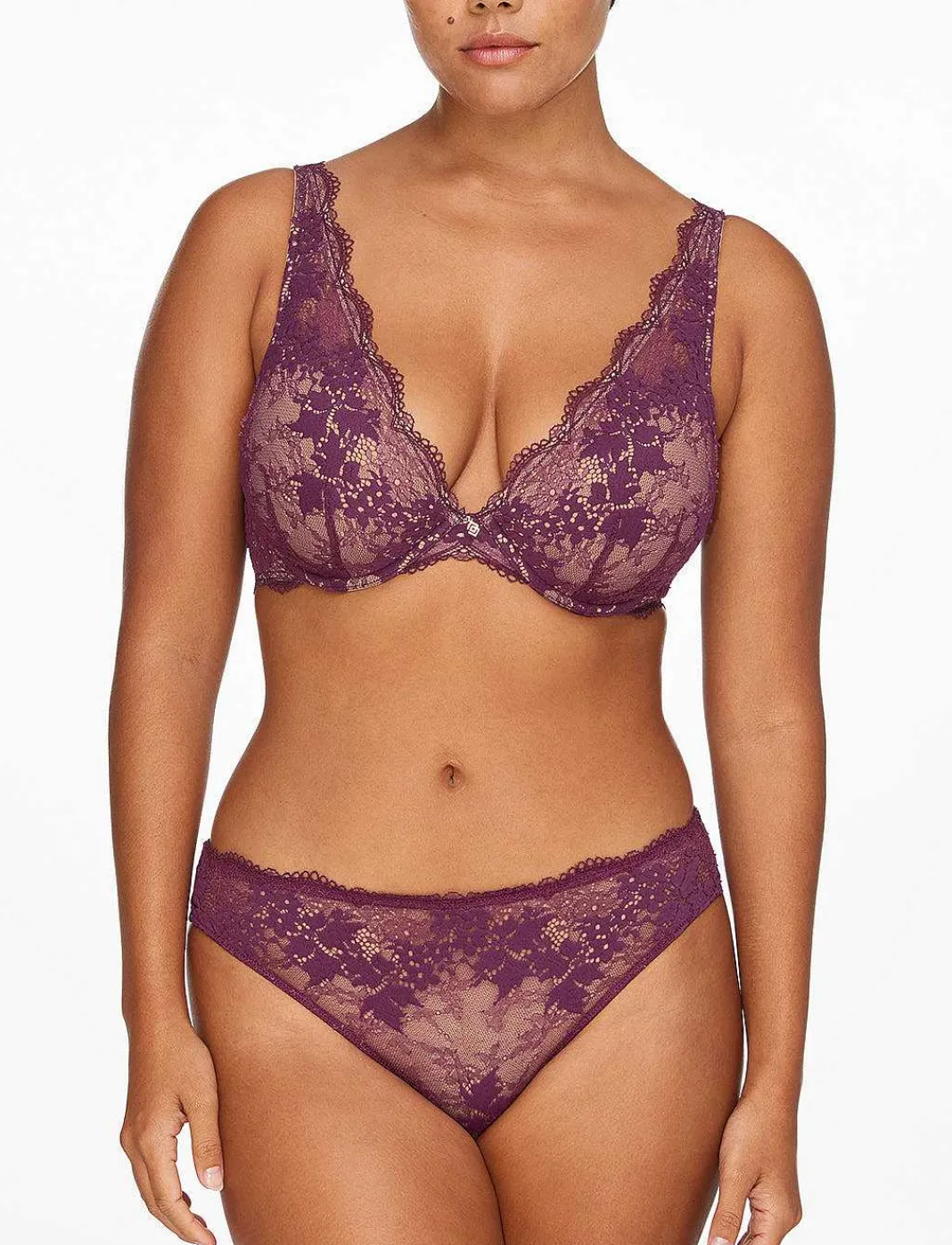 ThirdLove Plunge^All Day Lace Uplift Plunge Bra