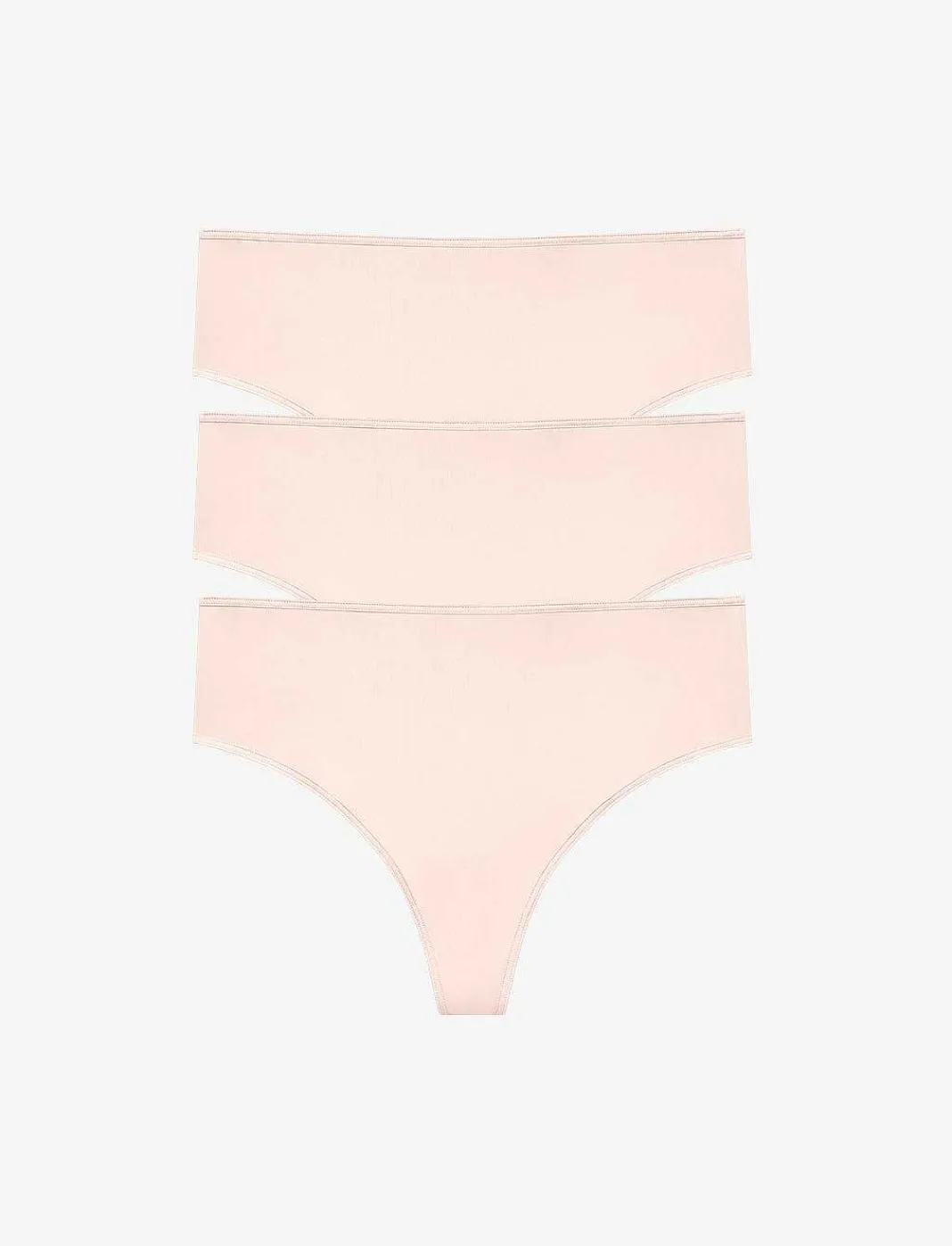 ThirdLove Thong^24/7® Classic High Waist Thong 3 Pack Box